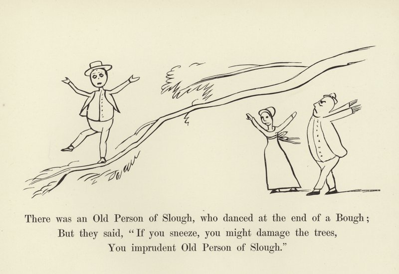 There Was an Old Person of Slough, Who Danced at the End of a Bough by Edward Lear