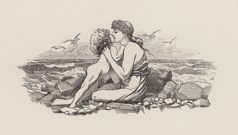 Illustration for The Water-Babies by Charles Kingsley by Edward Linley (after) Sambourne