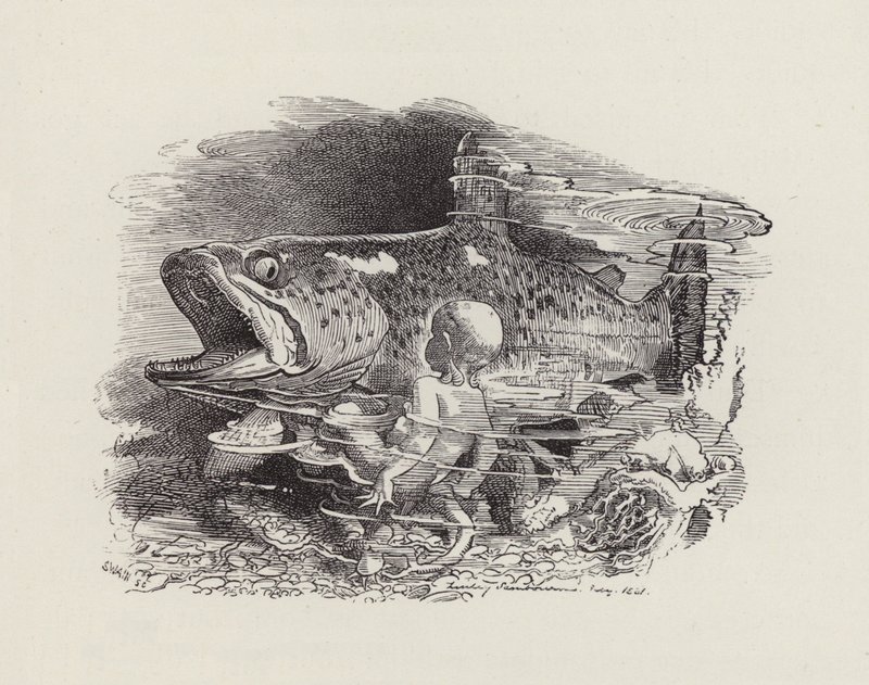 Illustration for The Water-Babies by Charles Kingsley by Edward Linley (after) Sambourne