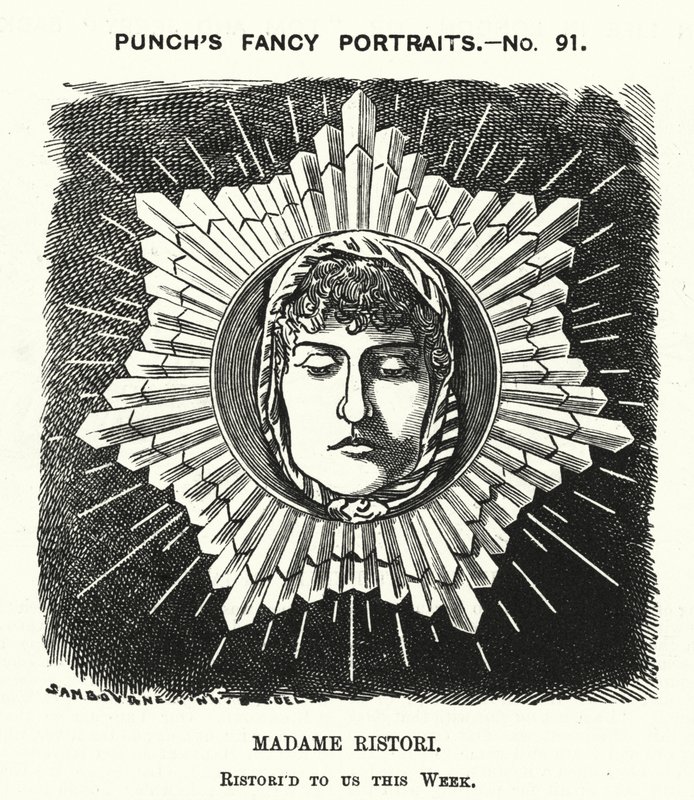 Adelaide Ristori, Italian actress by Edward Linley (after) Sambourne