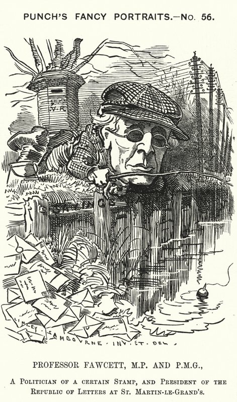 Henry Fawcett, English Politician and Economist (engraving) by Edward Linley (after) Sambourne