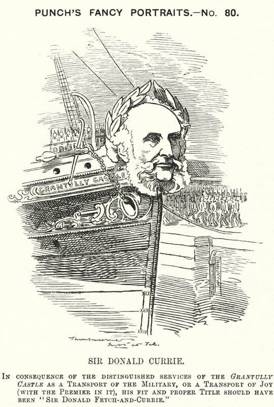 Sir Donald Currie, Scottish shipowner, politician and philanthropist by Edward Linley (after) Sambourne