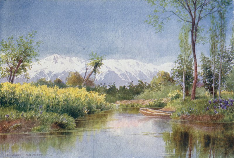 On the Dal Lake in Spring by Edward Mary Joseph Molyneux