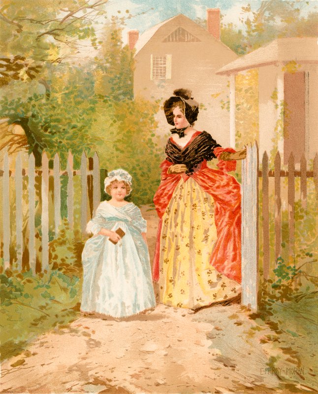 Sunday Morning a Hundred Years ago by Edward Percy Moran