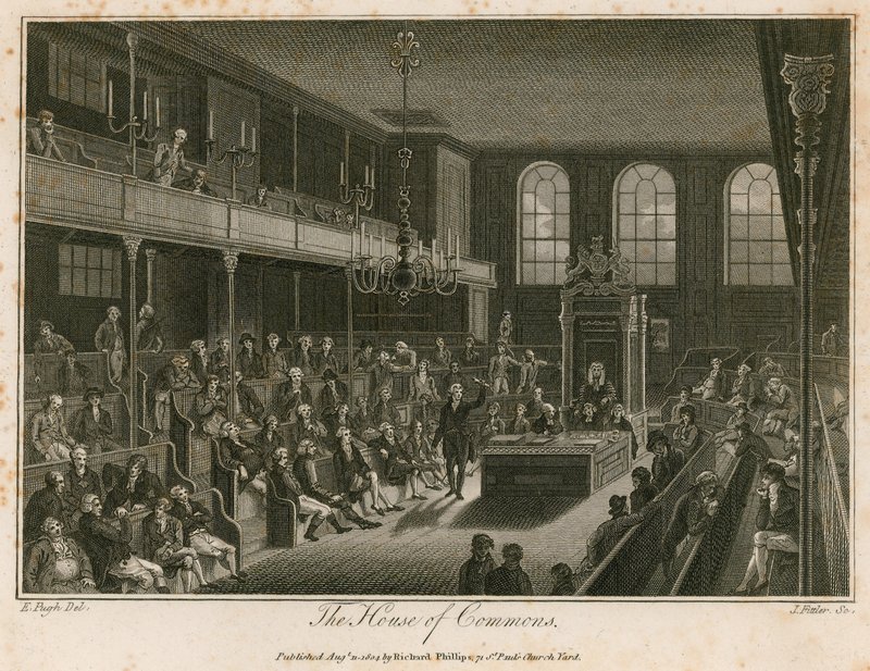 The House of Commons, Destroyed by Fire, 16 October 1834 by Edward Pugh