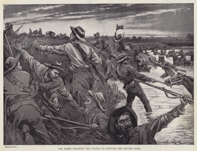 The Boers crossing the Tugela to capture the British guns by Edward Read