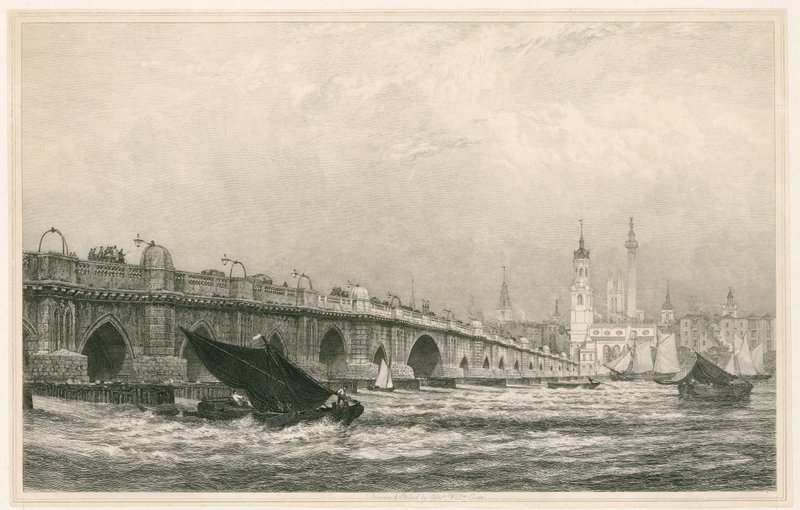 London Bridge by Edward William Cooke