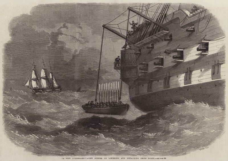 A Man Overboard!, New System of lowering and detaching Ships