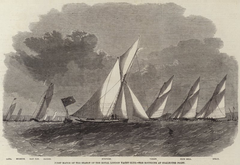 First Match of the Season of the Royal London Yacht Club, the Rounding at Coalhouse Point by Edwin Weedon