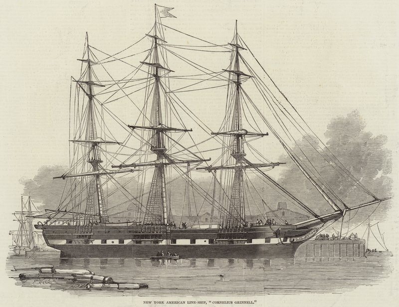 New York American Line-Ship, Cornelius Grinnell by Edwin Weedon