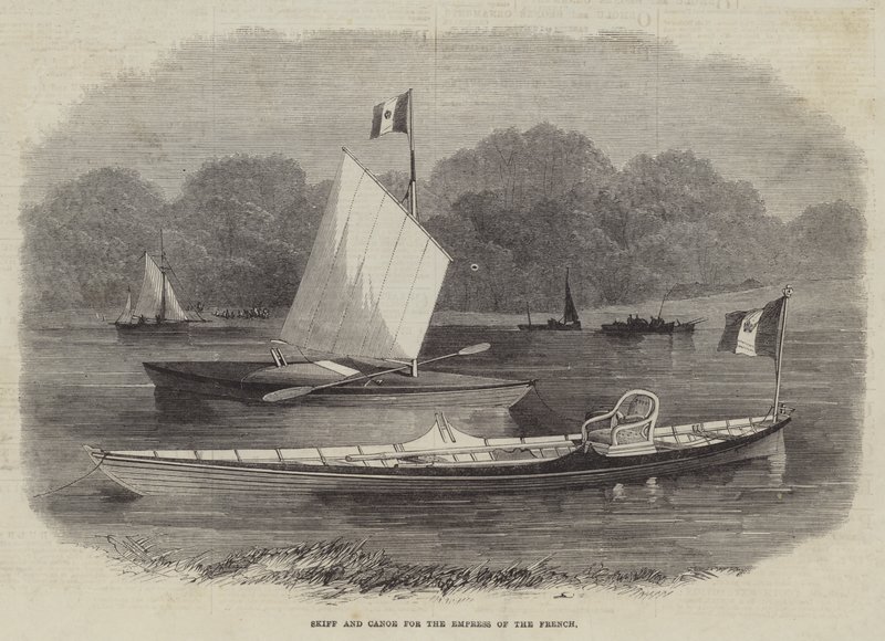 Skiff and Canoe for the Empress of the French by Edwin Weedon