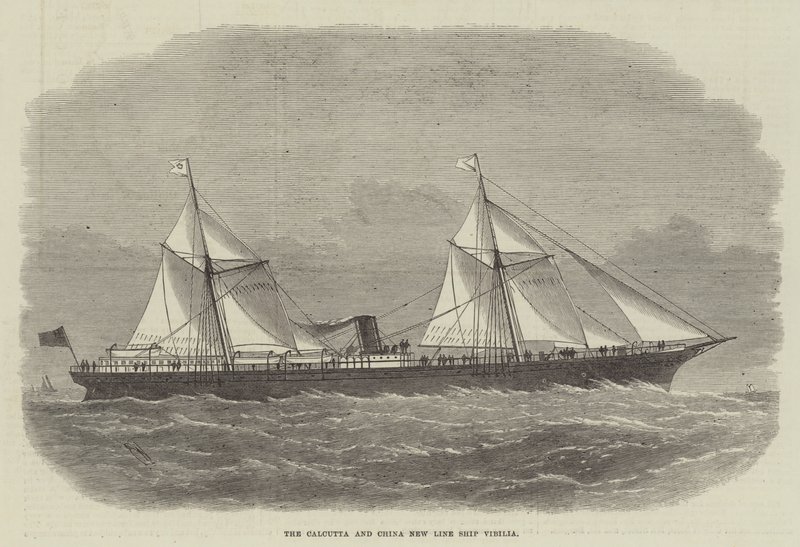 The Calcutta and China New Line Ship Vibilia by Edwin Weedon