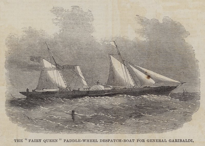 The Fairy Queen Paddle-Wheel Despatch-Boat for General Garibaldi by Edwin Weedon