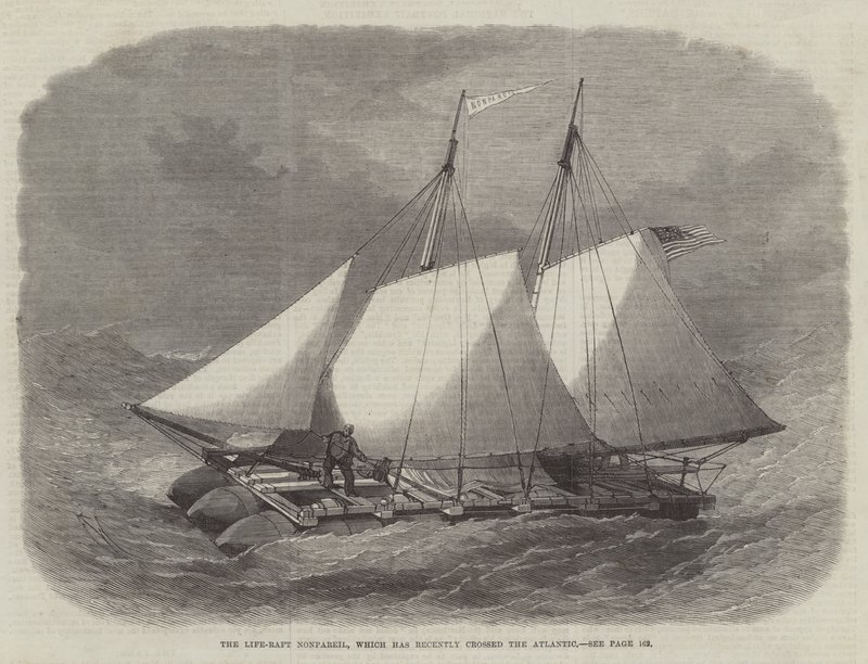 The Life-Raft Nonpareil, which has recently crossed the Atlantic by Edwin Weedon
