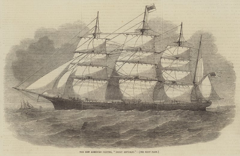 The New American Clipper, Great Republic by Edwin Weedon