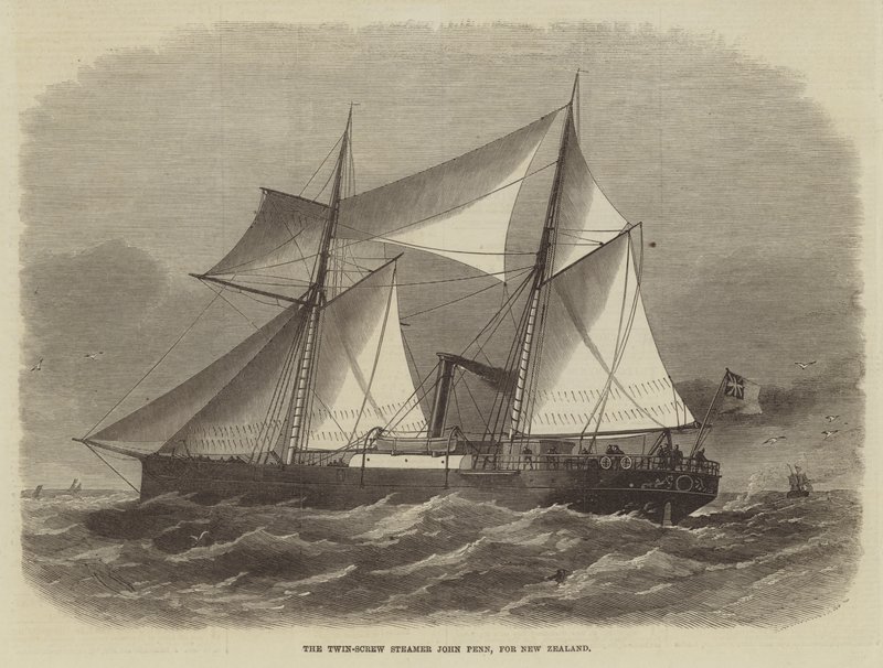 The Twin-Screw Steamer John Penn, for New Zealand by Edwin Weedon