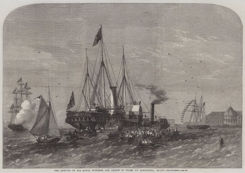 The Arrival of His Royal Highness the Prince of Wales at Alexandria, Egypt by Edwin Weedon