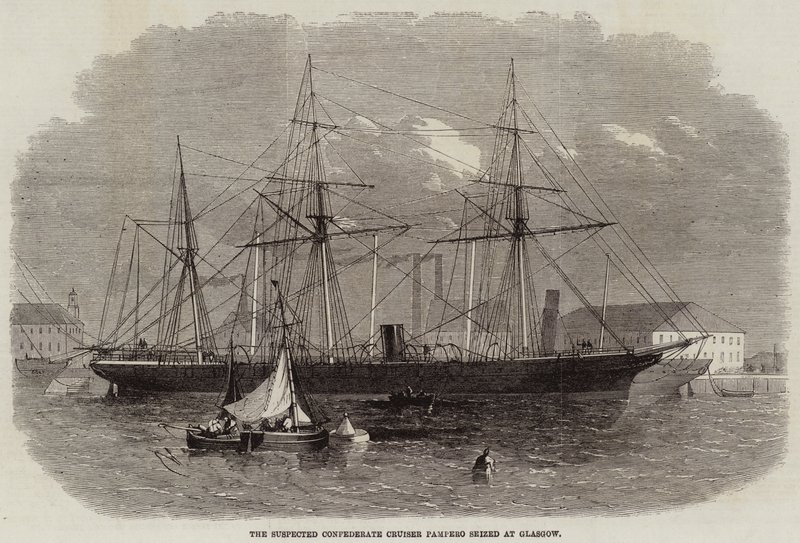 The Suspected Confederate Cruiser Pampero Seized at Glasgow by Edwin Weedon