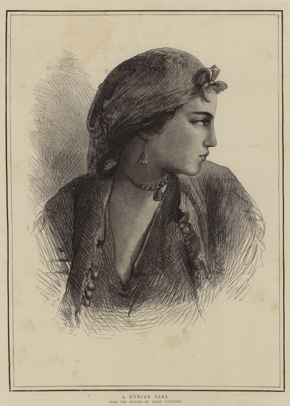 A Nubian Girl by Egron Sellif Lundgren