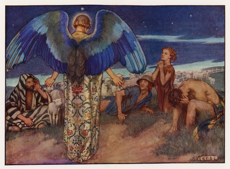 Carols: Whilst Shepherds Watched by Eleanor Fortescue Brickdale