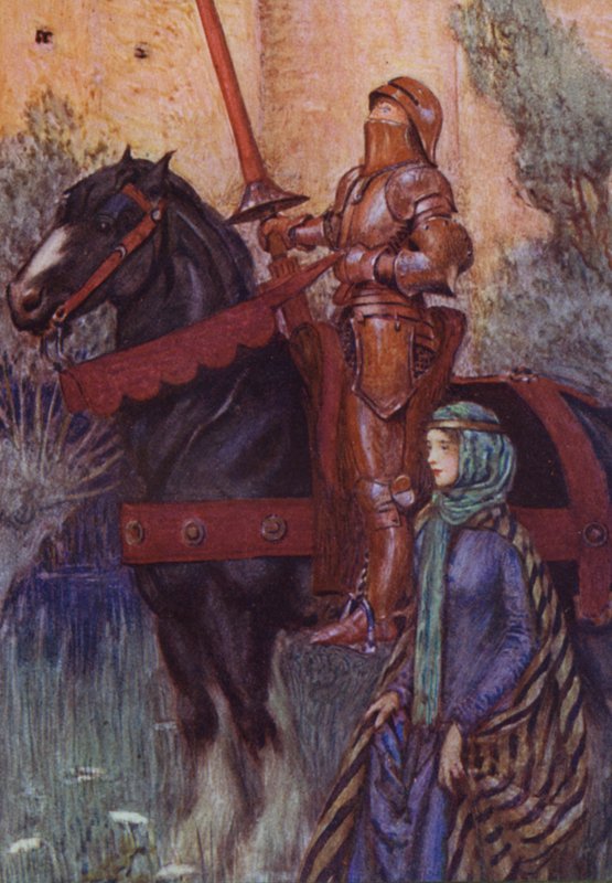 Illustration for Idylls Of The King by Alfred Lord Tennyson by Eleanor Fortescue Brickdale