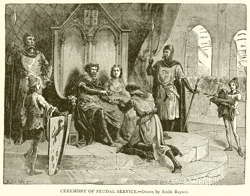 Ceremony of Feudal Service by Emile Antoine Bayard