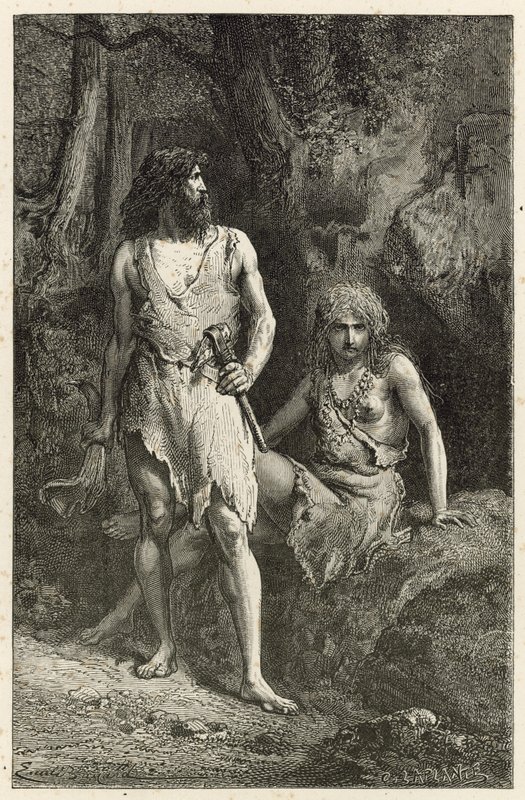 Man in the Age of the Reindeer by Emile Antoine Bayard
