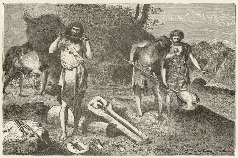 A Workshop of a Moulder in the Bronze Age by Emile Antoine Bayard
