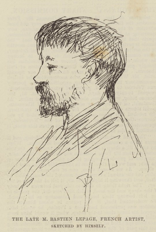 The Late M Bastien Lepage, French Artist by Emile Bastien Lepage