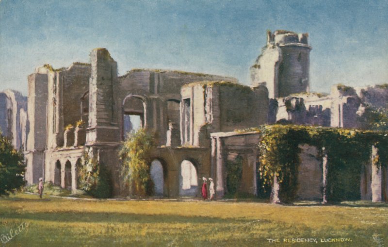 The British Residency, Lucknow, India by English Photographer