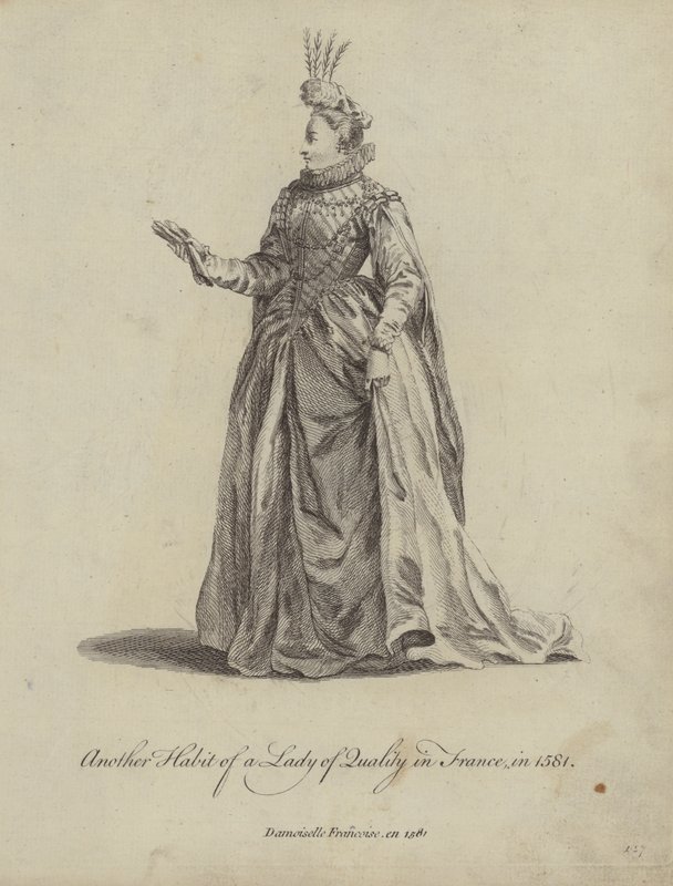 Another Habit of a Lady of Quality in France in 1581 by English School