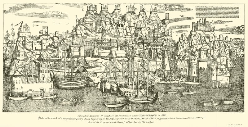 Attempted Escalade of Aden by the Portuguese under Alboquerque in 1513 by English School