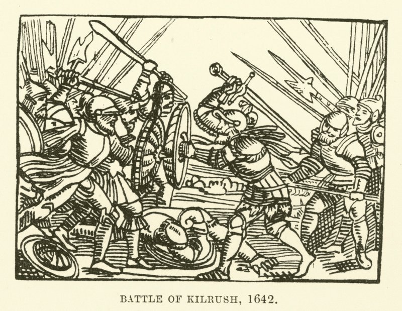 Battle of Kilrush, 1642 by English School