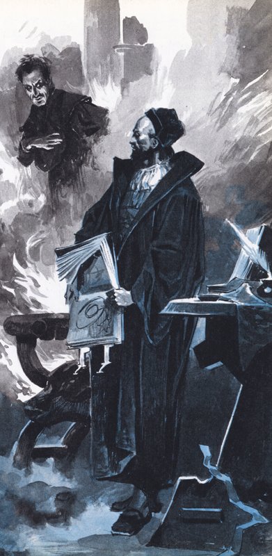 Faust and the Devil by English School