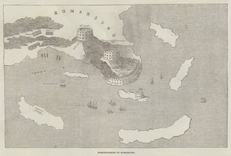 Fortifications of Bomarsund by English School