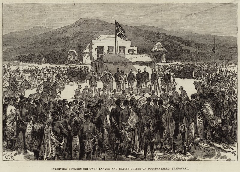 Interview between Sir Owen Lanyon and Native Chiefs of Zoutpansberg, Transvaal by English School