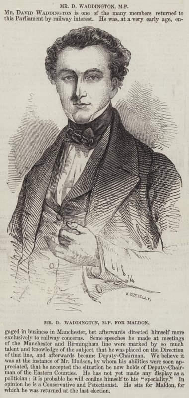 Mr D Waddington, MP for Maldon by English School