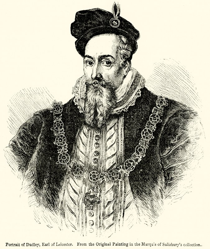 Portrait of Dudley, Earl of Leicester by English School