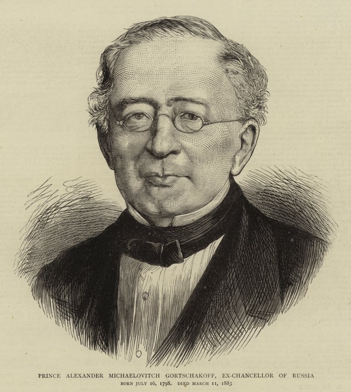 Prince Alexander Michaelovitch Gortschakoff, Ex-Chancellor of Russia by English School