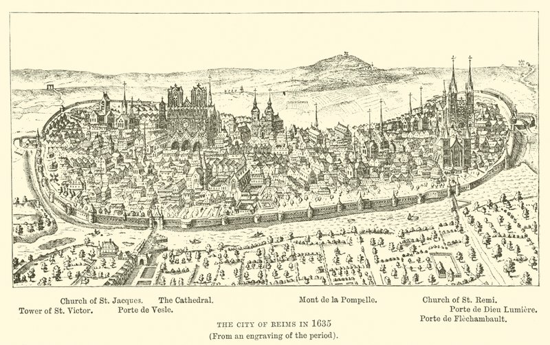 The City of Reims in 1635 by English School