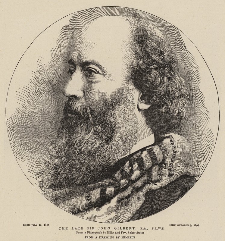 The Late Sir John Gilbert, RA, PRWS by English School