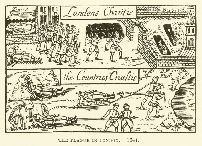 The plague in London, 1641 by English School