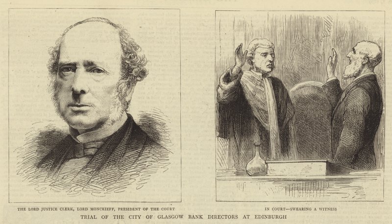 Trial of the City of Glasgow Bank Directors at Edinburgh by English School