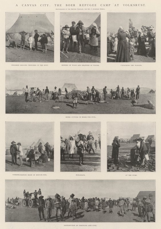 A Canvas City, the Boer Refugee Camp at Volksrust by English Photographer
