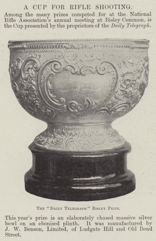 A Cup for Rifle Shooting by English Photographer