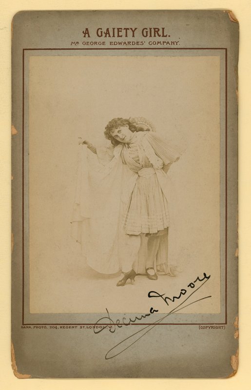 A Gaiety Girl - Decima Moore by English Photographer