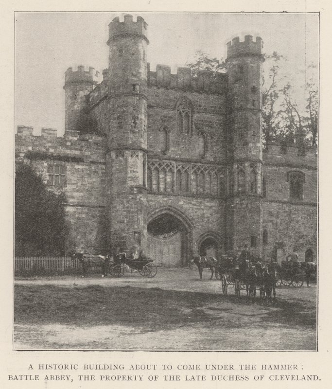 A Historic Building about to come under the Hammer, Battle Abbey, the Property of the late Duchess of Cleveland by English Photographer
