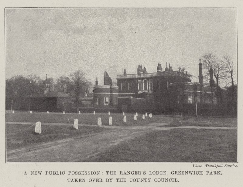 A New Public Possession, the Rangers Lodge, Greenwich Park, Taken Over by the County Council by English Photographer