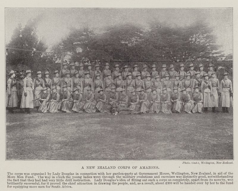 A New Zealand Corps of Amazons, 1900 by English Photographer