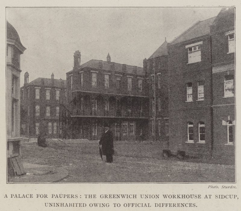 A Palace for Paupers, the Greenwich Union Workhouse at Sidcup, Uninhabited owing to Official Differences by English Photographer